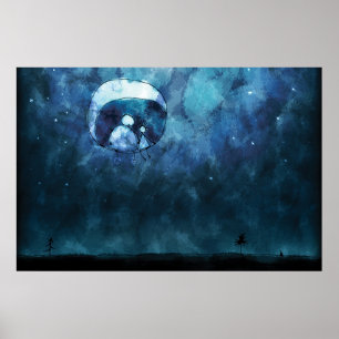 Die zwei auf dem Mond Poster