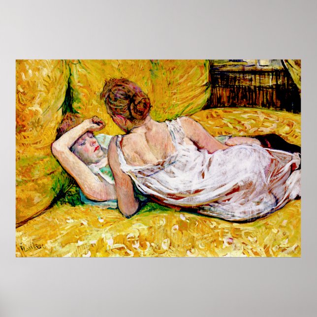 Die zwei Freunde von Henri de Toulouse-Lautrec Poster (Vorne)