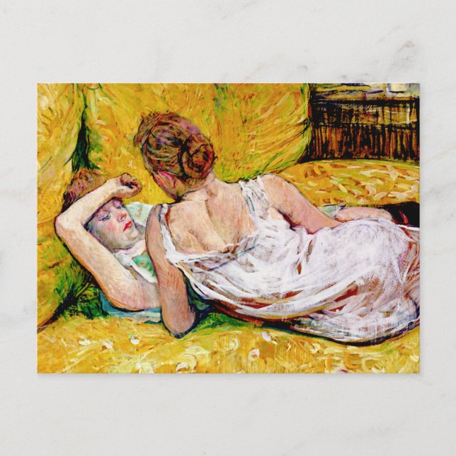 Die zwei Freunde von Henri de Toulouse-Lautrec Postkarte (Vorderseite)