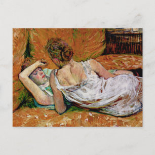 Die Zwei Freundinnen von Henri de Toulouse-Lautrec Postkarte