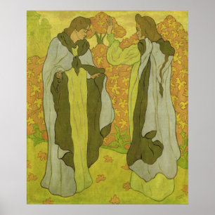 Die zwei Graces, 1895 Poster