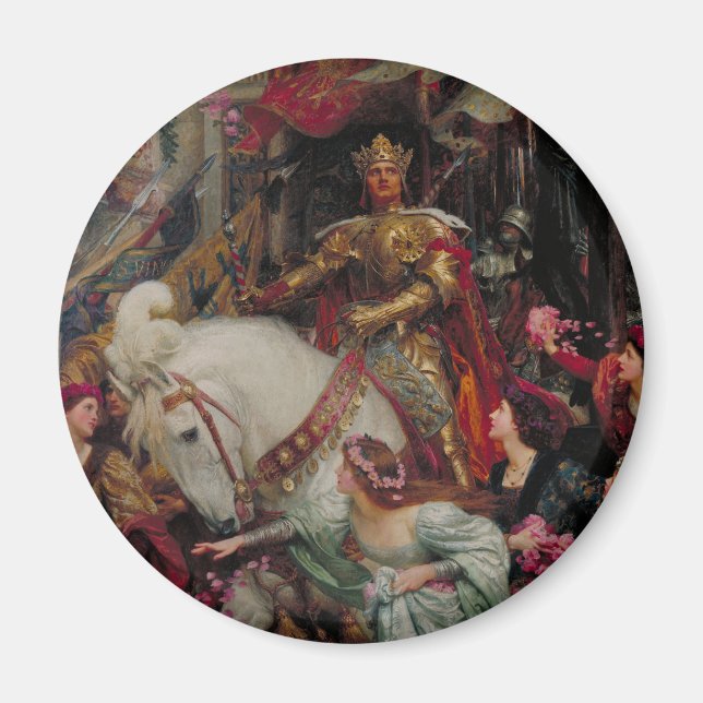 Die zwei Kronen von Sir Frank Bernard Dicksee Magnet (Vorne)