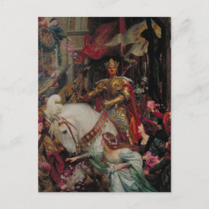 Die zwei Kronen von Sir Frank Bernard Dicksee Postkarte