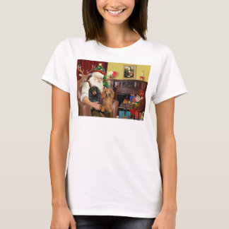 Die zwei langhaarigen Dackeln des Weihnachtsmanns T-Shirt