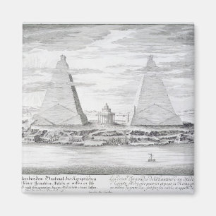 Die zwei Pyramiden von Moeris, König von Ägypten Magnet