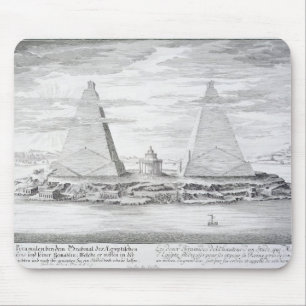 Die zwei Pyramiden von Moeris, König von Ägypten Mousepad
