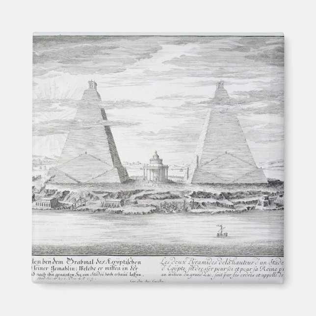 Die zwei Pyramiden von Moeris, König von Ägypten u Magnet (Vorne)