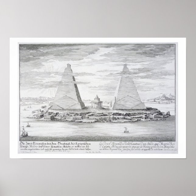 Die zwei Pyramiden von Moeris, König von Ägypten u Poster (Vorne)