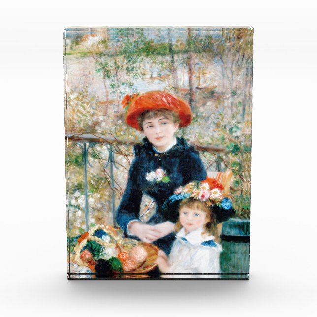 Die zwei Schwestern auf der Terrasse Auguste Renoi Fotoblock (Vorderseite)