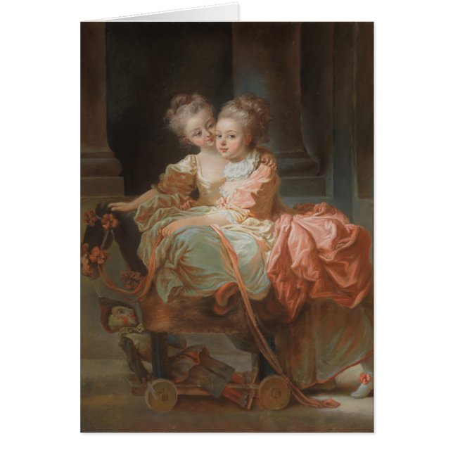 Die zwei Schwestern - Jean-Honoré Fragonard (Vorne)