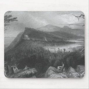 Die zwei Seen und das Gebirgshaus Mousepad