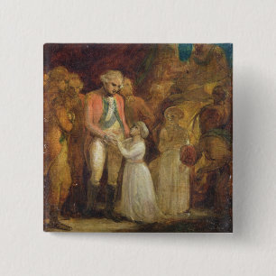 Die zwei Söhne von Tipu Sahib, Sultan von Mysore, Button