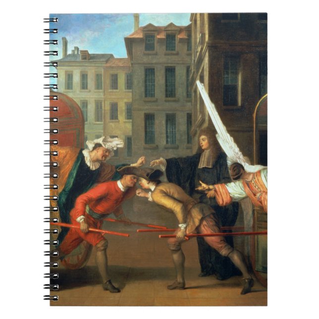 Die zwei Trainer, eine Szene fügten der Komödie Notizblock (Vorderseite)