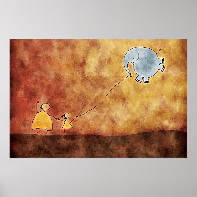 Die Zwei und der Elefant Poster (Vorne)