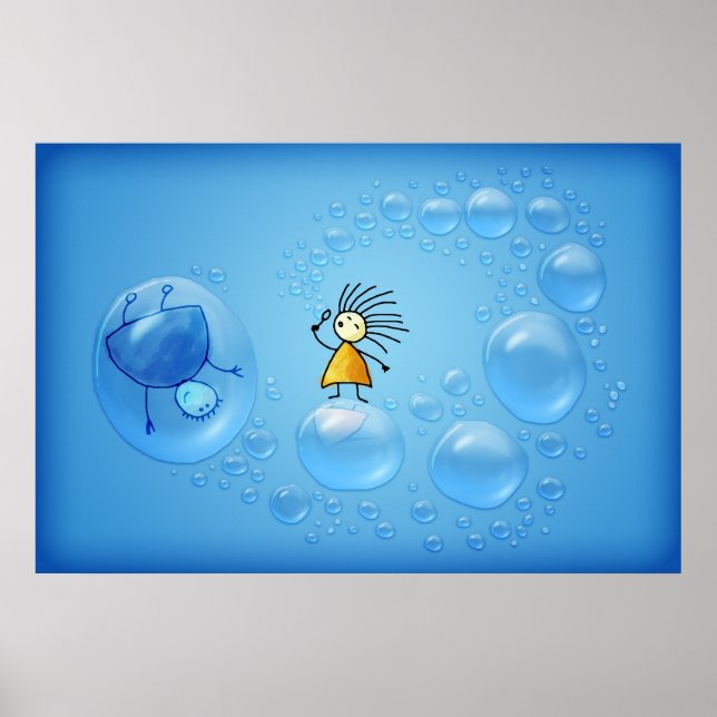 Die Zwei und die Blasen Poster (Vorne)