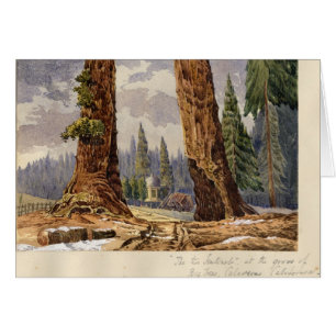 Die zwei Wachposten, an der Waldung der großen