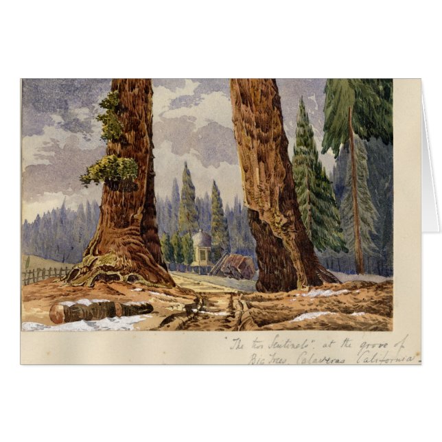 Die zwei Wachposten, an der Waldung der großen (Vorderseite (Horizontal))