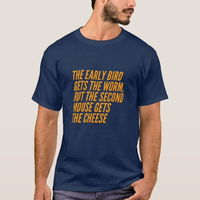 Die zweite Maus bekommt den Käse T-Shirt (Vorderseite)