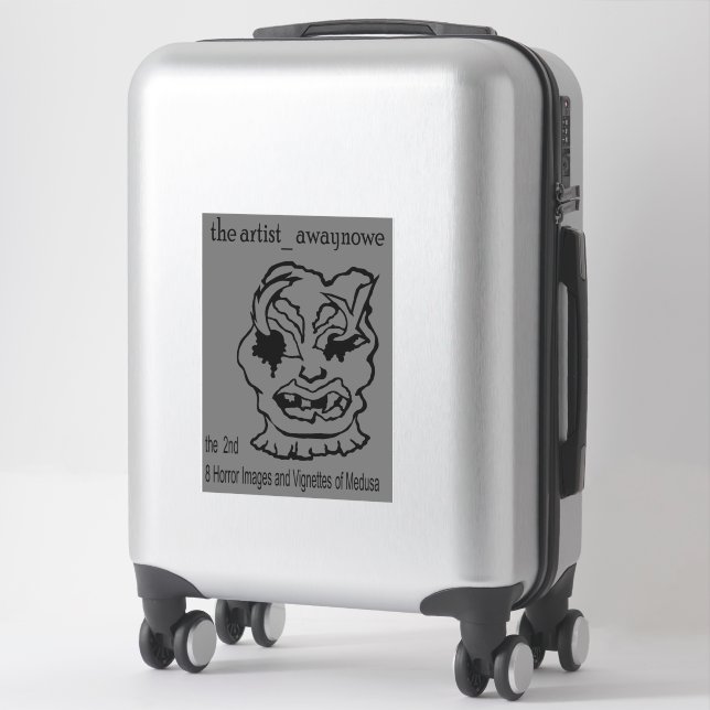 Die zweite Medusa gi1 der Künstler_awaynowe Aufkleber (Koffer)