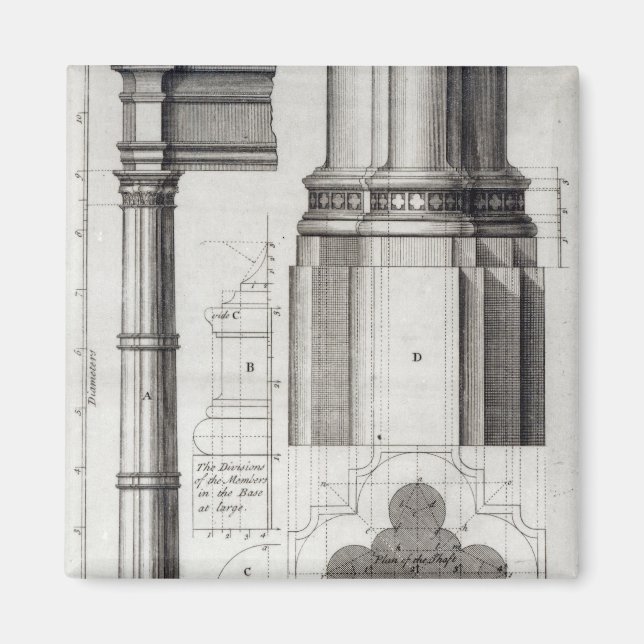 Die zweite Ordnung der gotischen Architektur, 1741 Magnet (Vorne)