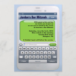 Die ZWINGENDE TEXTER Bar Mitzvah Einladung