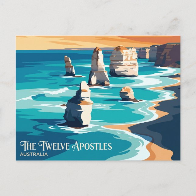 Die Zwölf Apostel Australien Postkarte (Vorderseite)