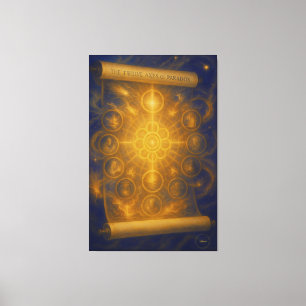 Die zwölf Äxte des Paradoxons Leinwanddruck