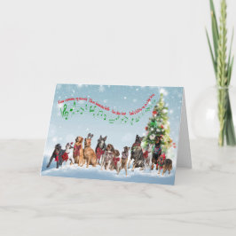 Die zwölf Hunde zu Weihnachten Karte