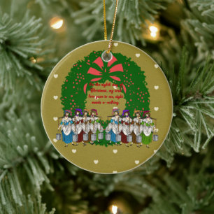 Die zwölf Tage Weihnachtskollektion: Tag acht Keramik Ornament
