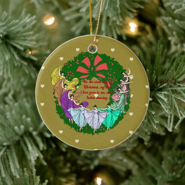 Die zwölf Tage Weihnachtskollektion: Tag neun Keramikornament (Baum)