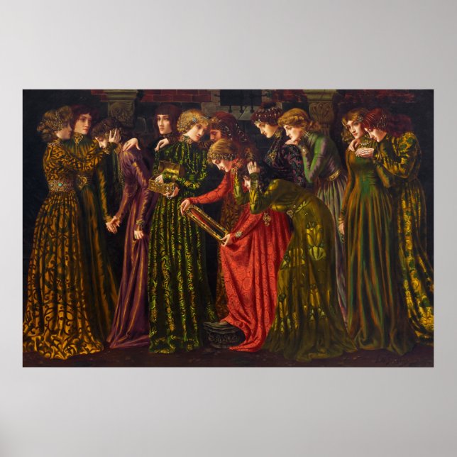 Die zwölf Tanzprinzessinnen von Gustave Stevens Poster (Vorne)