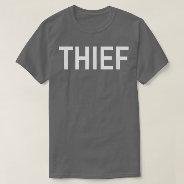Dieb, lustig, Witze, sarkastisch  T-Shirt (Design vorne)