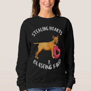 Diebe Herzen knallende Fürze Miniatur Bull Terrier Sweatshirt