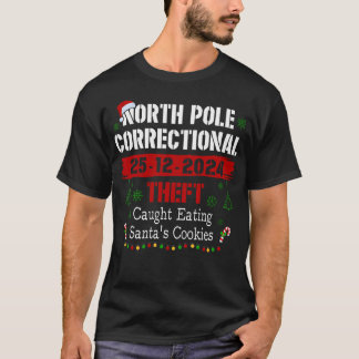 Diebstahl am Nordpol gefangen beim Essen des Weihn T-Shirt