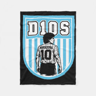 Diego Maradona D10s Schild Dge Retro Fußbal Soccer Fleecedecke
