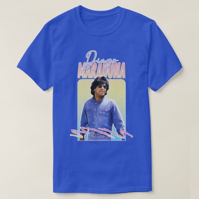 Diego Maradona Retro 90er Ästhetik 1 T-Shirt (Design vorne)