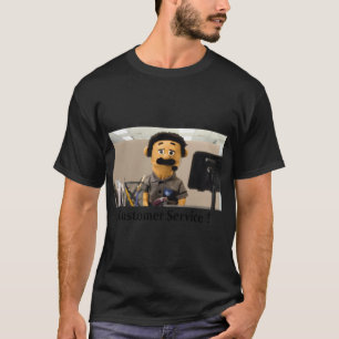 Diego Puppet, Kundenservice ! Baseball ¾ Sleeve T-Shirt