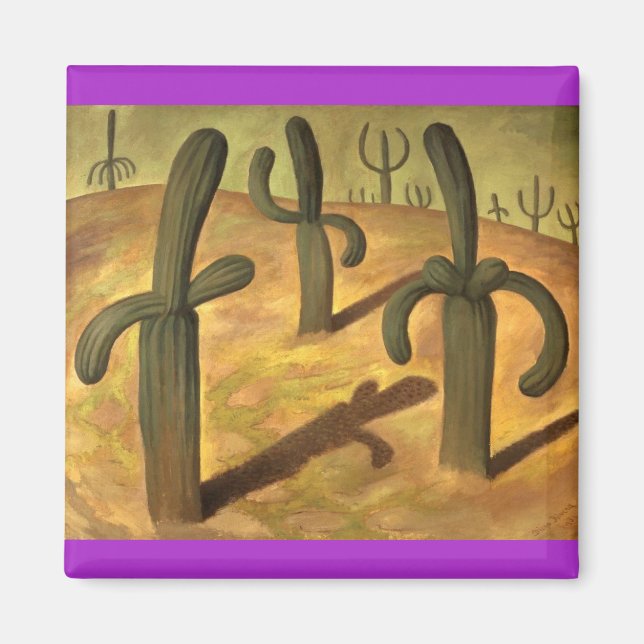 Diego Rivera, Cactus Painting Magnet (Vorne)