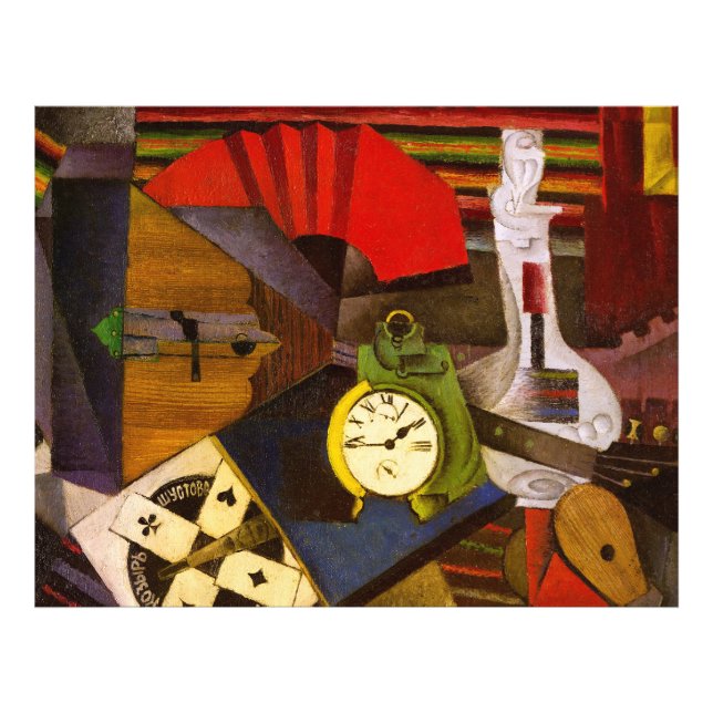 Diego Rivera Der Wecker Surrealismus Kunst Fotodruck (Vorne)