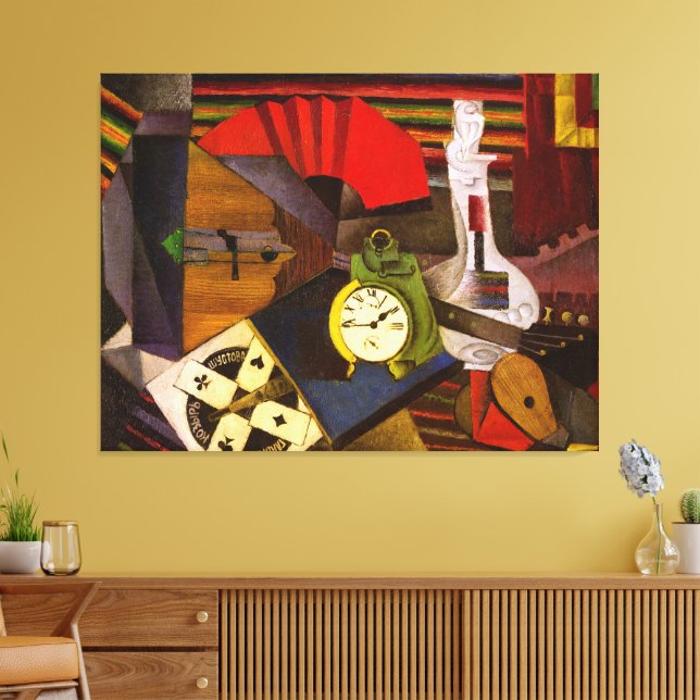 Diego Rivera Der Wecker Surrealismus Kunst Leinwanddruck (Insitu (Wohnzimmer))