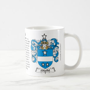 Diehl, der Ursprung, die Bedeutung und das Wappen Tasse