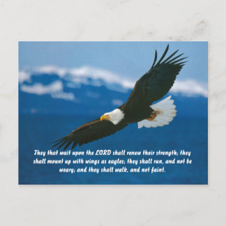 Diejenigen, die auf den Herrn warten Postkarte