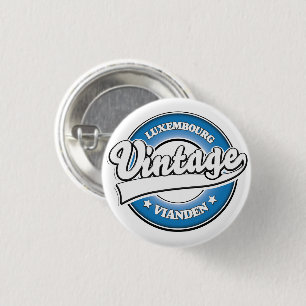 Diekirch luxemburgisches Retrologo Button