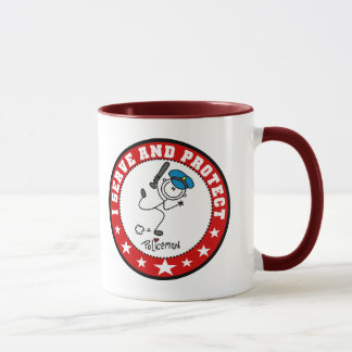Dienen Sie und schützen Sie Polizisten Tasse