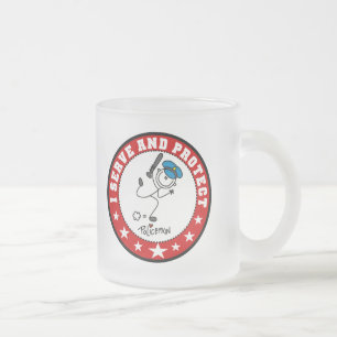 Dienen und Schützen Polizist Mattglastasse