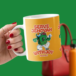 Dienen wir Jehova mit Freude – Psalm 100:2 Kaffeetasse