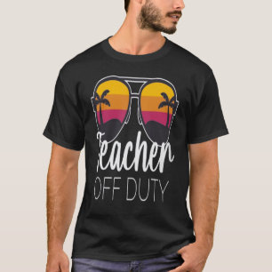 Dienst Sonnenbrille Strand Lehrer Sommer T-Shirt