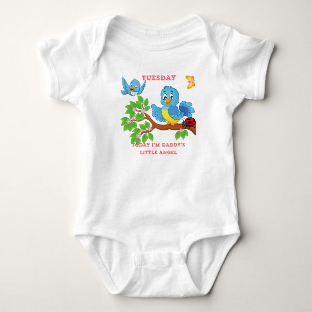 Dienstag Daddys Kleiner Engel-T - Shirt (Vorderseite)
