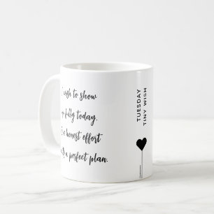 Dienstag Motivierend Angebot Kaffeetasse