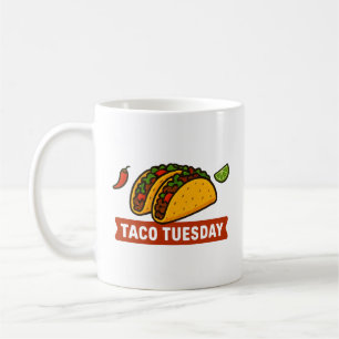 Dienstag Tacos Fiesta Splash Kaffeetasse
